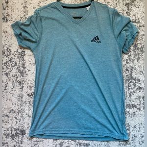 Adidas teal men’s T-shirt v neck